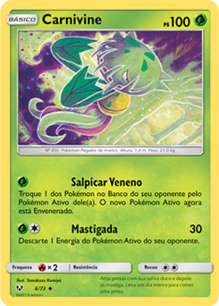 Carnivine (6/73) REV FOIL - Carta Avulsa Pokemon