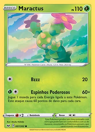 Maractus (7/202) REV FOIL - Carta Avulsa Pokemon