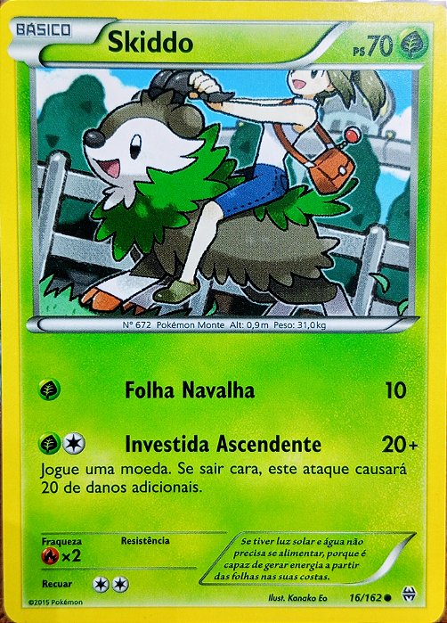 Skiddo (16/162) - Carta Avulsa Pokemon