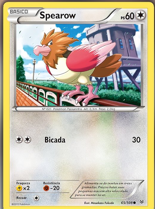 Spearow (65/108) - Carta Avulsa Pokemon