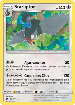 Staraptor (83/111) REV FOIL - Carta Avulsa Pokemon