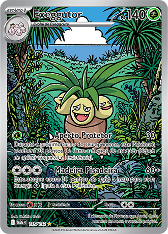 Exeggutor (135/132) FOIL - Carta Avulsa Pokemon