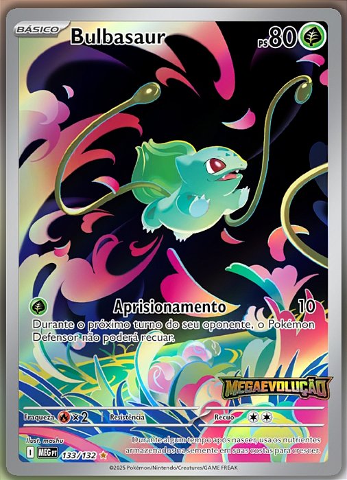 Bulbasaur (133b/132) Promo FOIL - Carta Avulsa Pokemon