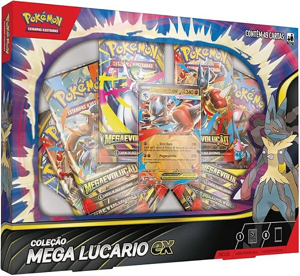 Box Pokemon - Coleção Mega Lucario ex