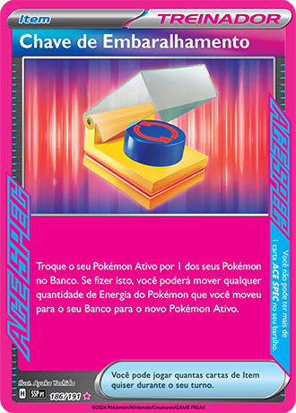 Chave de Embaralhamento Scramble Switch (186/191) FOIL - Carta Avulsa Pokemon