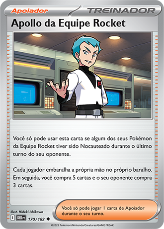 Apollo da Equipe Rocket / Team Rocket's Archer (170/182) - Carta Avulsa Pokemon