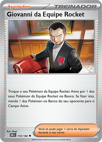 Giovanni da Equipe Rocket / Team Rocket's Giovanni (174/182) - Carta Avulsa Pokemon