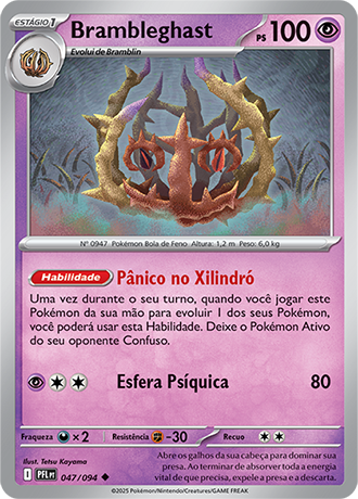 Brambleghast (047/094) - Carta Avulsa Pokemon