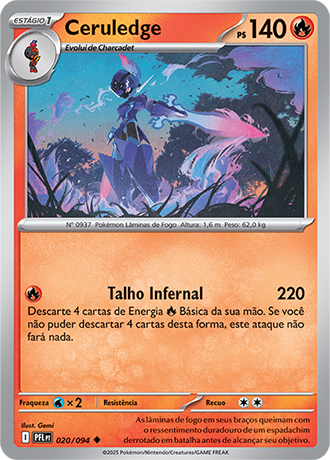 Ceruledge (020/094) - Carta Avulsa Pokemon