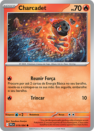 Charcadet (019/094) REV FOIL - Carta Avulsa Pokemon