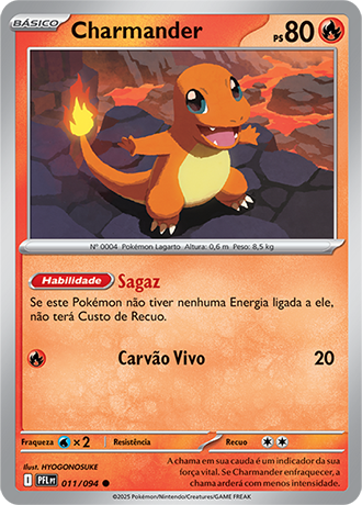 Charmander (011/094) - Carta Avulsa Pokemon