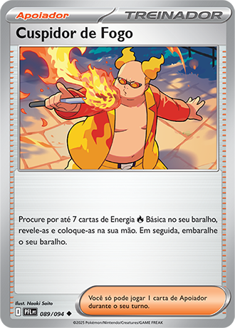 Cuspidor de Fogo / Firebreather (089/094) REV FOIL - Carta Avulsa Pokemon