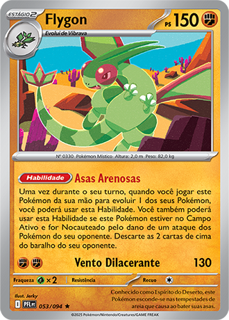 Flygon (053/094) REV FOIL - Carta Avulsa Pokemon