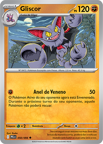 Gliscor (050/094) - Carta Avulsa Pokemon