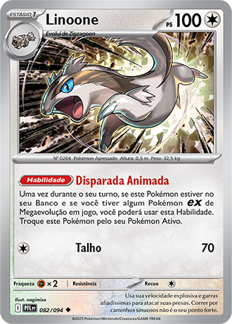 Linoone (082/094) - Carta Avulsa Pokemon