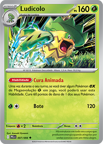 Ludicolo (007/094) REV FOIL - Carta Avulsa Pokemon