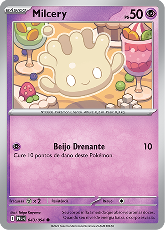 Milcery (043/094) - Carta Avulsa Pokemon
