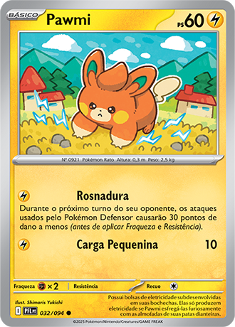 Pawmi (032/094) - Carta Avulsa Pokemon