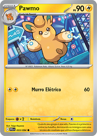 Pawmo (033/094) REV FOIL - Carta Avulsa Pokemon