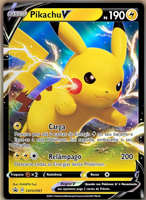 Pikachu-V (SWSH061) - Carta Avulsa Pokemon