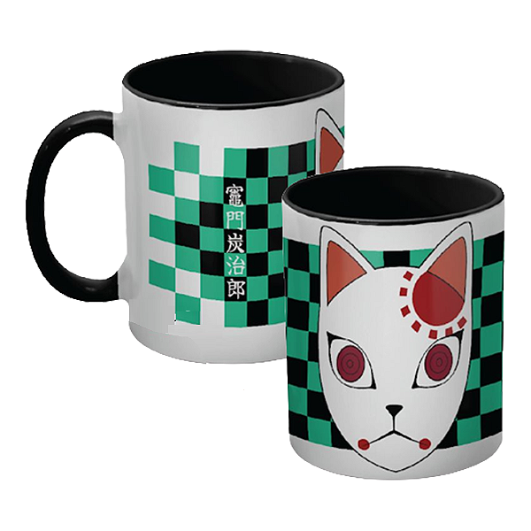 Caneca Máscara Kitsune - 300ml Demon Slayer