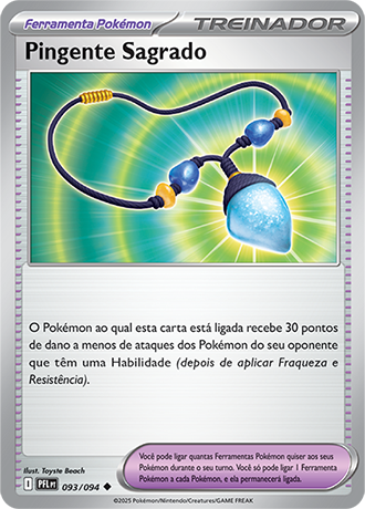 Pingente Sagrado / Sacred Charm (093/094) REV FOIL - Carta Avulsa Pokemon