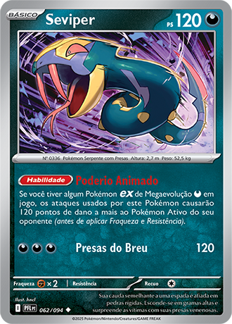 Seviper (062/094) - Carta Avulsa Pokemon