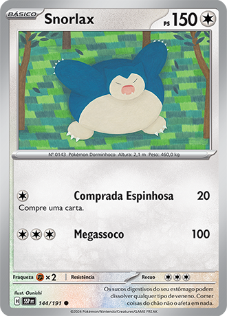 Snorlax (144/191) REV FOIL - Carta Avulsa Pokemon