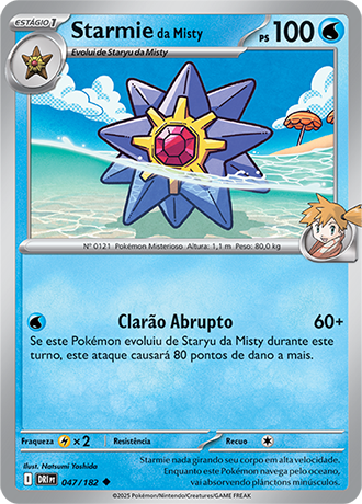 Starmie da Misty / Misty's Starmie (047/182) - Carta Avulsa Pokemon