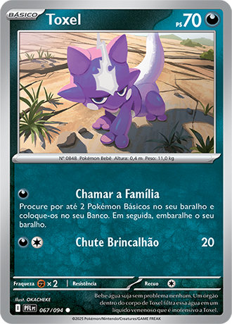 Toxel (067/094) - Carta Avulsa Pokemon