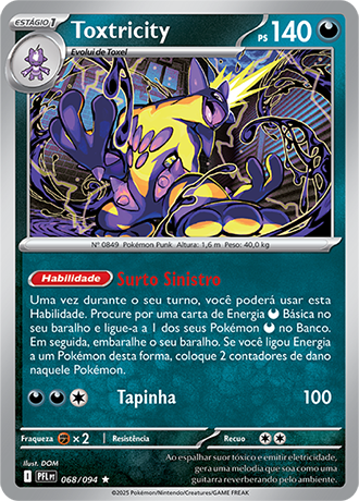 Toxtricity (068/094) REV FOIL- Carta Avulsa Pokemon