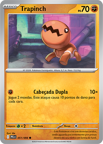 Trapinch (051/094) REV FOIL - Carta Avulsa Pokemon