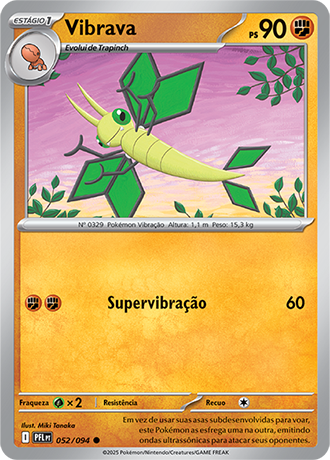 Vibrava (052/094) - Carta Avulsa Pokemon