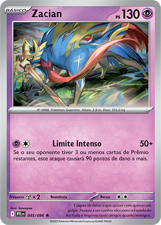 Zacian (045/094) FOIL - Carta avulsa Pokemon