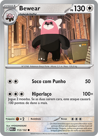 Bewear (112/132) - Carta Avulsa Pokemon