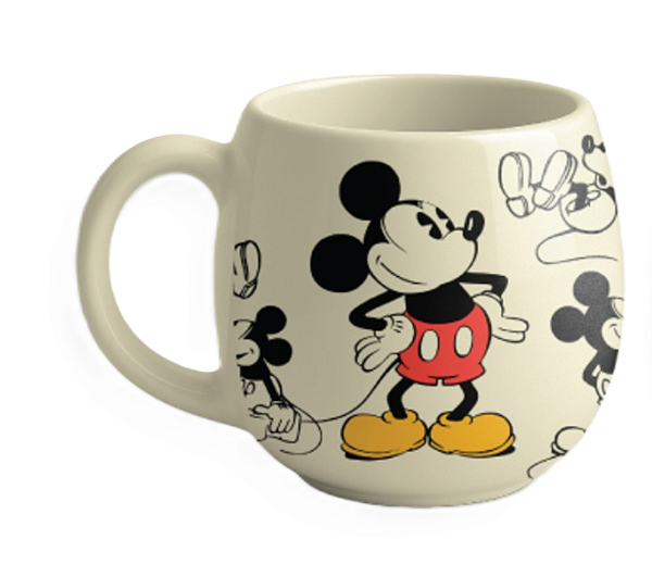 Caneca Bojuda Off White Mickey - 400ml Disney