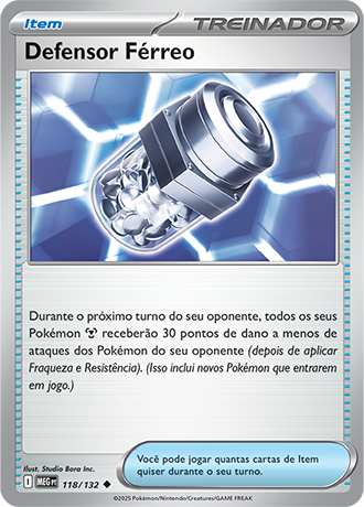 Defensor Férreo / Iron Defender (118/132) - Carta Avulsa Pokemon