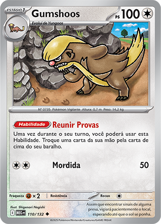 Gumshoos (110/132) - Carta Avulsa Pokemon