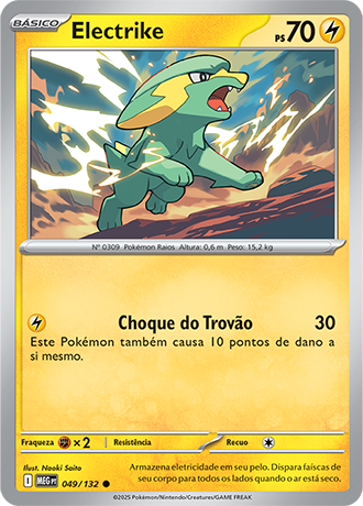 Electrike (049/132) - Carta Avulsa Pokemon
