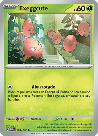 Exeggcute (004/132) - Carta Avulsa Pokemon