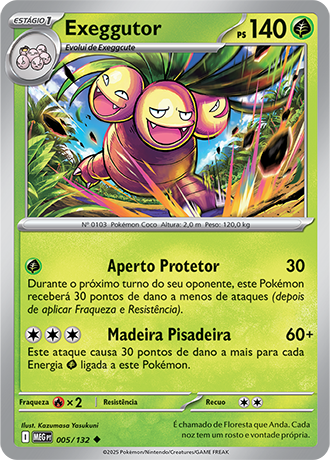 Exeggutor (005/132) - Carta Avulsa Pokemon