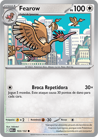 Fearow (103/132) - Carta Avulsa Pokemon