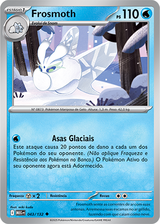 Frosmoth (043/132) - Carta Avulsa Pokemon