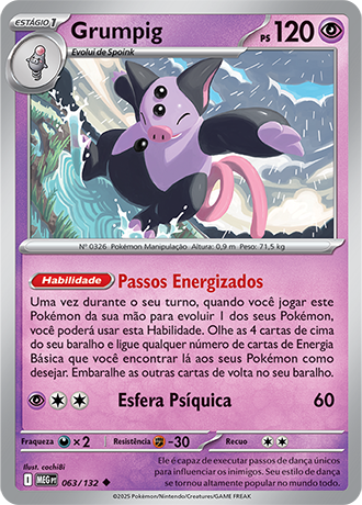 Grumpig (063/132) - Carta Avulsa Pokemon