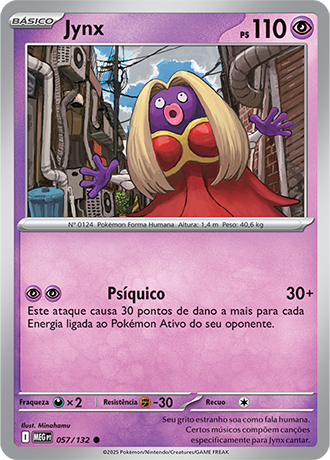 Jynx (057/132) REV FOIL - Carta Avulsa Pokemon