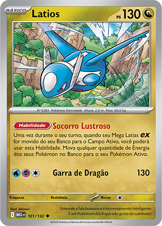 Latios (101/132) - Carta Avulsa Pokemon
