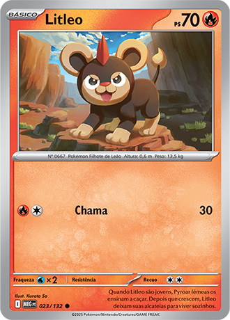 Litleo (023/132) - Carta Avulsa Pokemon