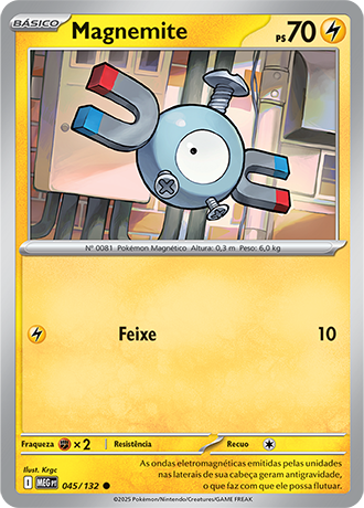 Magnemite (045/132) REV FOIL - Carta Avulsa Pokemon
