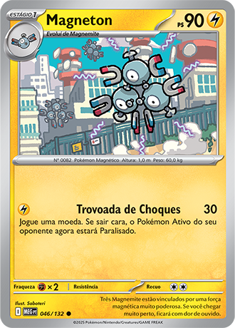 Magneton (046/132) - Carta Avulsa Pokemon