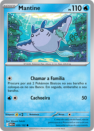 Mantine (032/132) - Carta Avulsa Pokemon